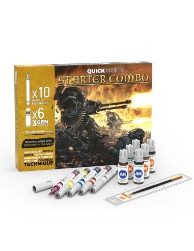 STARTER COMBO QUICK MARKERS + 3GEN SET - AK Interactive AKMQ111