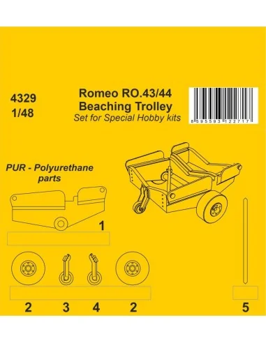 Romeo Ro.43/44 Beaching Trolley, 1/48 - CMK 129-4329