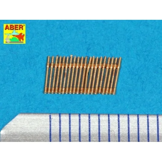 Set of 20 pcs 20mm barrels C/38, 1/400 - Aber Models RE-400-L04