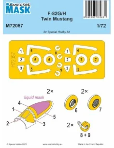 F-82G/H Twin Mustang Mask, 1/72 - Special Hobby 100-M72057