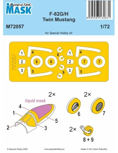 F-82G/H Twin Mustang Mask, 1/72 - Special Hobby 100-M72057