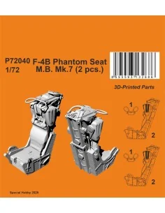 [NO_DESC] F-4B/C Phantom Seat (2 pcs), 1/72 - CMK 129-P72040