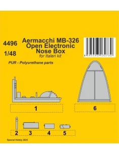 Aermacchi MB-326 Open Electronic Nose Box for Italeri kits, 1/48 - ...