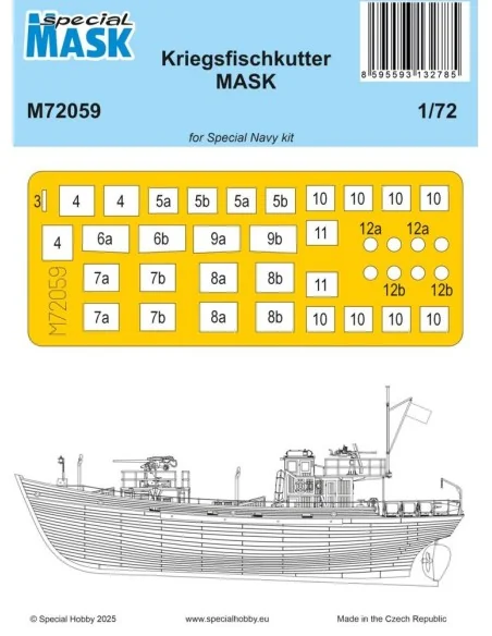 Kriegsfischkutter MASK, 1/72 - Special Hobby 100-M72059