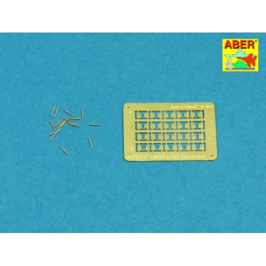 Set of 20 pcs 20mm L/70 Oerlikon barrels, 1/400 - Aber Models RE-40...