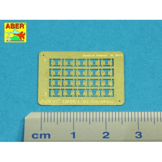 Set of 20 pcs 20mm L/70 Oerlikon barrels, 1/400 - Aber Models RE-40...