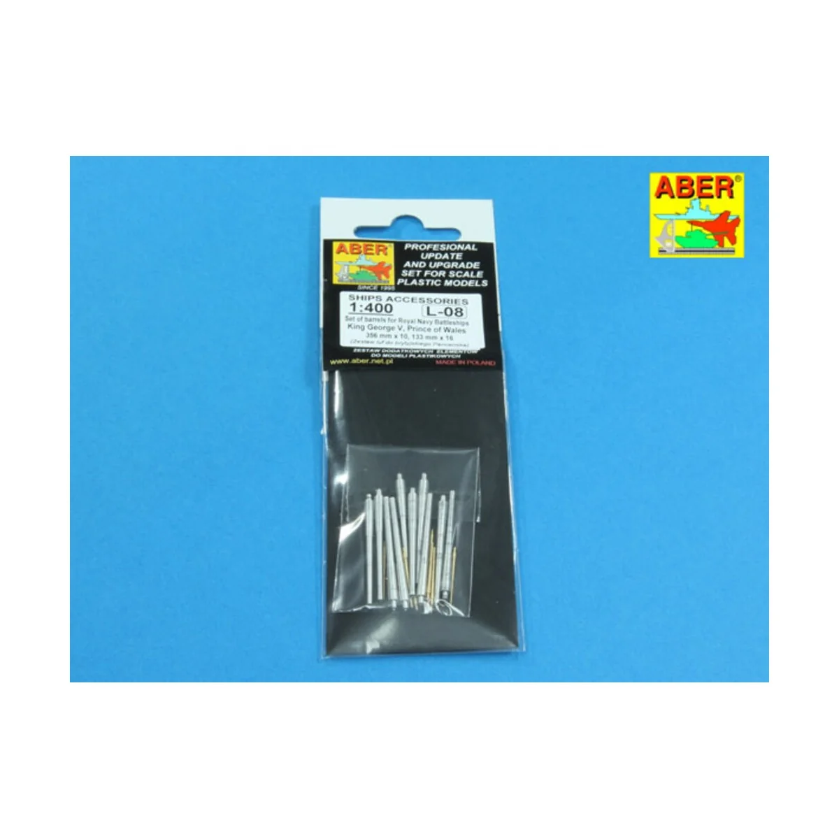 Set of barrels for King George V, Prince of Wales, 1/400 - Aber Mod... Set of barrels for King George V, Prince of Wales, 1/400 - Aber Mod...