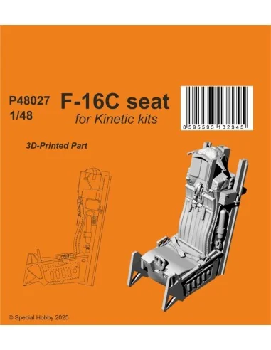 F-16C Seat for Kinetic, 1/48 - CMK 129-P48027