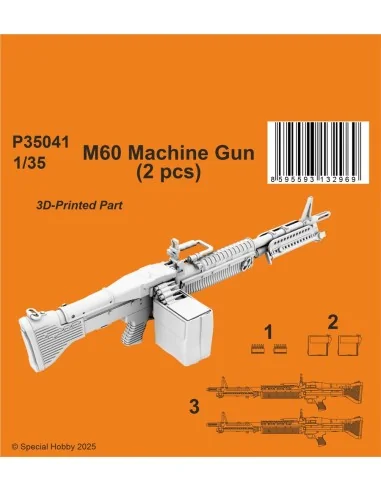 M60 Machine Gun 1/35 (2 pcs), 1/35 - CMK 129-P35041