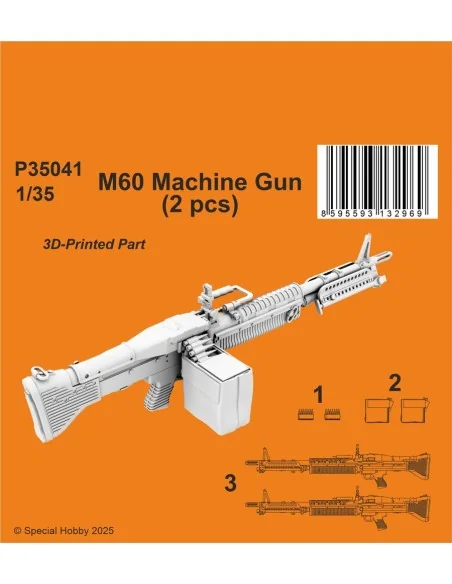 [NO_DESC] M60 Machine Gun 1/35 (2 pcs), 1/35 - CMK 129-P35041