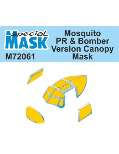 Mosquito PR & Bomber Version Canopy Mask, 1/72 - Special Hobby 100-...