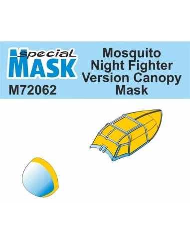 Mosquito NF Version Canopy Mask, 1/72 - Special Hobby 100-M72062