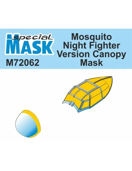 [NO_DESC] Mosquito NF Version Canopy Mask, 1/72 - Special Hobby 100...