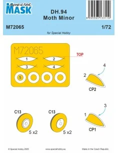 DH.94 Moth Minor MASK, 1/72 - Special Hobby 100-M72065