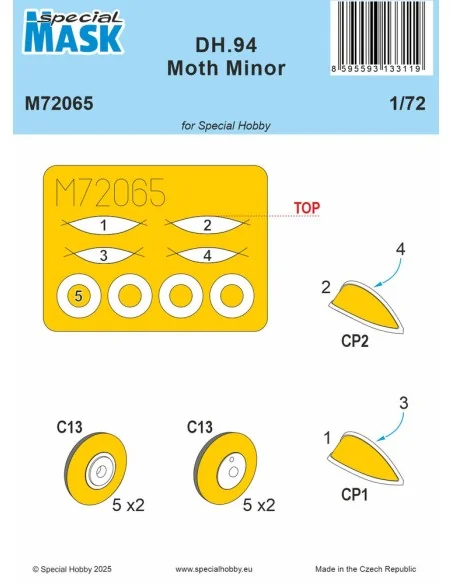 DH.94 Moth Minor MASK, 1/72 - Special Hobby 100-M72065