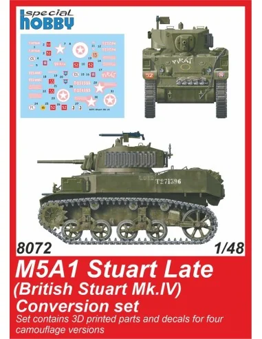 [NO_DESC] M5A1 Stuart Late (British) Conversion set for Tamiya, 1/4...