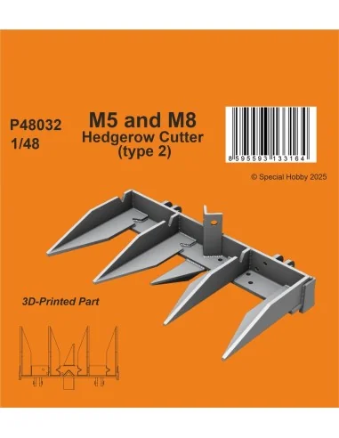 M5 and M8 Hedgerow Cutter (type 2) for Tamiya, 1/48 - CMK 129-P48032