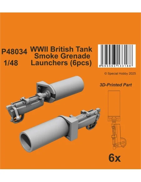 WWII British Tank Smoke Grenade Launchers, 1/48 - CMK 129-P48034