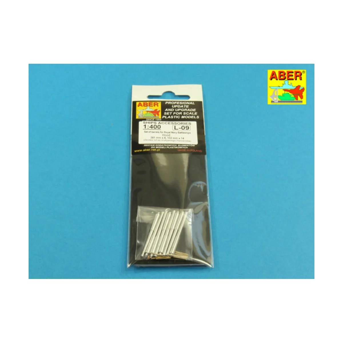 Set of barrels for Hood, 1/400 - Aber Models RE-400-L09