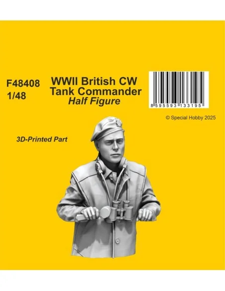 WWII British CW Tank Commander / Half Figure, 1/48 - CMK 129-F48408