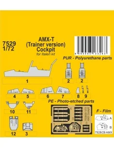 AMX-T (Trainer version) Cockpit, 1/72 - CMK 129-7529