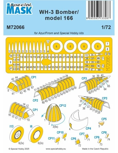 [NO_DESC] WH-3 Bomber / model 166 MASK, 1/72 - Special Hobby 100-M7...