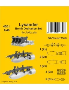 Lysander Bomb Ordnance Set for Airfix, 1/48 - CMK 129-4501