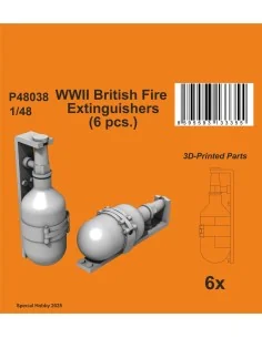WWII British Fire Extinguishers (6 pcs.), 1/48 - CMK 129-P48038
