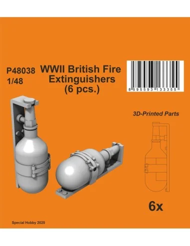 [NO_DESC] WWII British Fire Extinguishers (6 pcs.), 1/48 - CMK 129-...