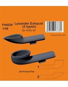 Lysander Exhaust (2 types) for Airfix, 1/48 - CMK 129-P48039