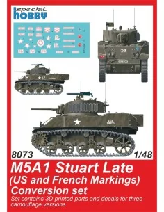 [NO_DESC] M5A1 Stuart Late (US Army) Conversion set for Tamiya, 1/4...