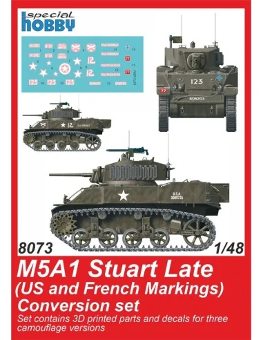 M5A1 Stuart Late (US Army) Conversion set for Tamiya, 1/48 - CMK 12...
