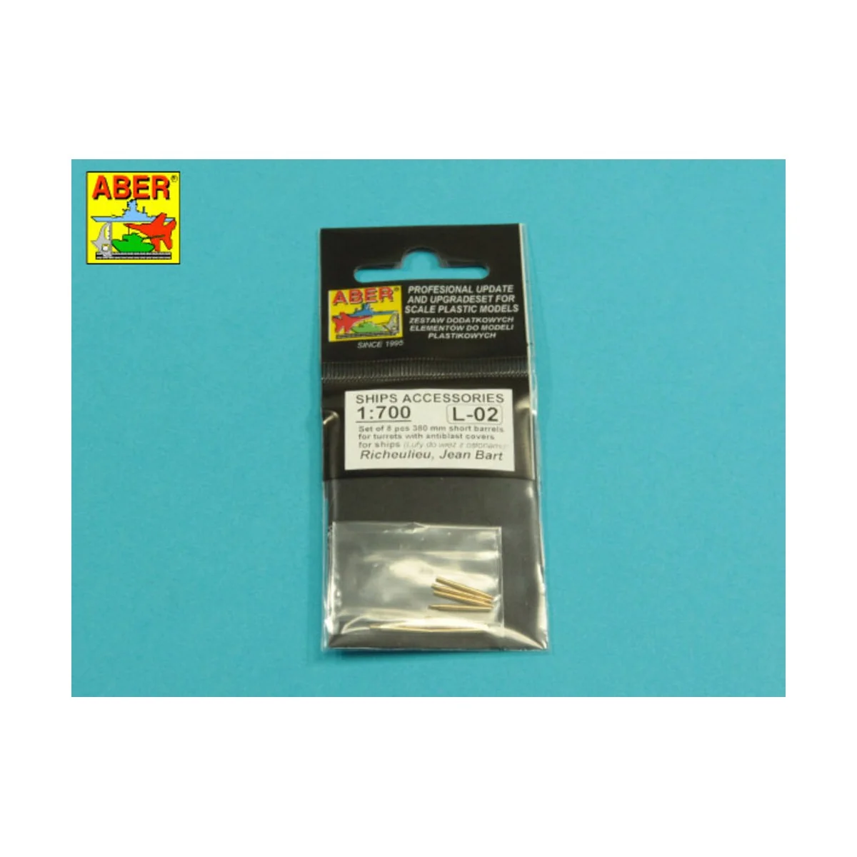 Set of 8 pcs 380 mm short barrels for ships Richelieu,Jean Bart - A...