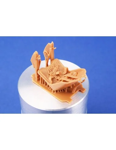 Fw190A Seat and Side Section Back Armour (w/ harness) for Revell, 1...