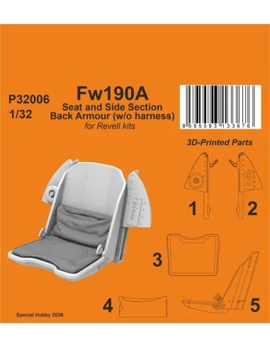 [NO_DESC] Fw190A Seat and Side Section Back Armour (w/o harness) fo...