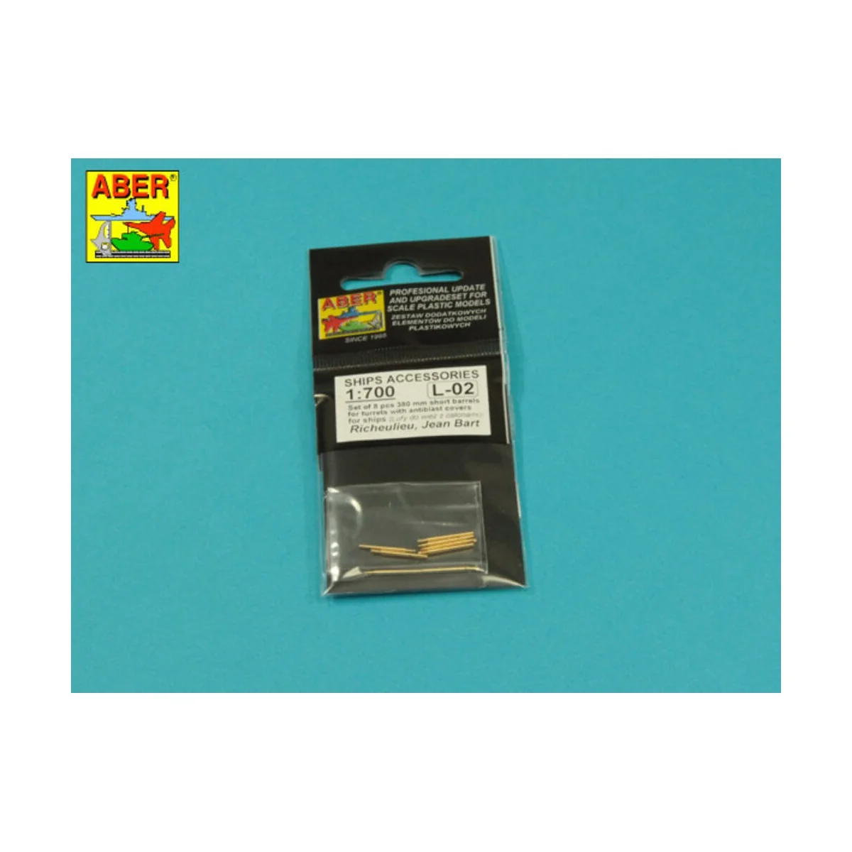 Set of 8 pcs 380 mm short barrels for ships Richelieu,Jean Bart - A...