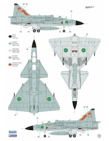 [NO_DESC] SAAB SK-37E Stör-Viggen 'Electronic Warfare Agressor', 1/...