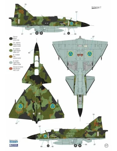 [NO_DESC] SAAB SK-37E Stör-Viggen 'Electronic Warfare Agressor', 1/...