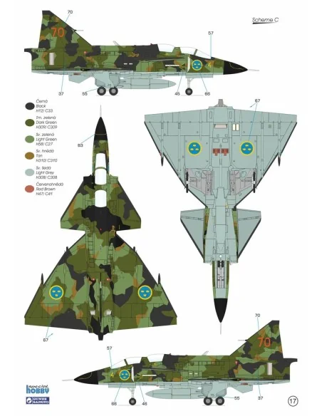 [NO_DESC] SAAB SK-37E Stör-Viggen 'Electronic Warfare Agressor', 1/...