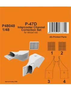 [NO_DESC] P-47D Intercooler Channel Correction Set for Miniart, 1/4...