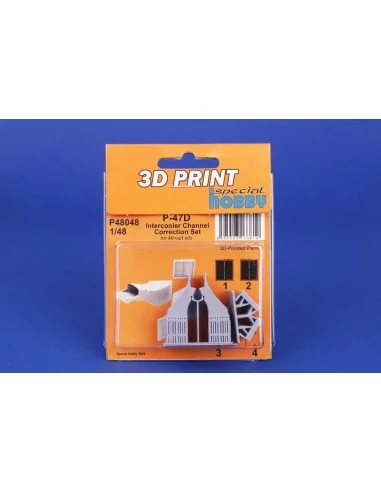 [NO_DESC] P-47D Intercooler Channel Correction Set for Miniart, 1/4...