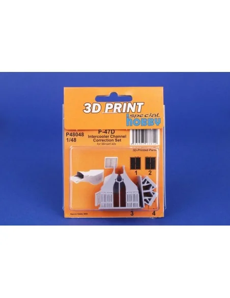 [NO_DESC] P-47D Intercooler Channel Correction Set for Miniart, 1/4...