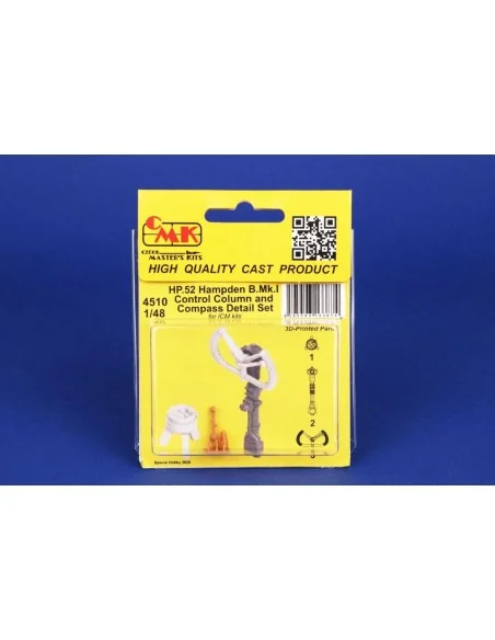HP.52 Hampden B.Mk.I - Control Column and Compass Detail Set for IC...