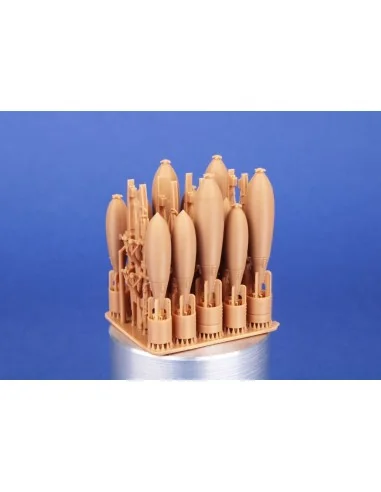 HP.52 Hampden B.Mk.I - Fuselage Bomb Bay Ordnance Set for ICM, 1/48...