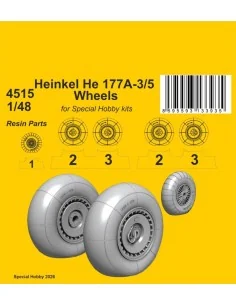 Heinkel He 177A-3/5 Wheels for Special Hobby, 1/48 - CMK 129-4515