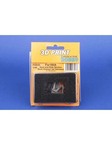 Fw190A Seat and Side Section Back Armour (w/ harness) for Tamiya, 1...