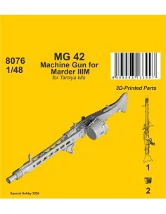 MG 42 Machine Gun for Marder IIIM for Tamiya, 1/48 - CMK 129-8076