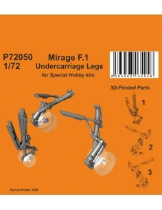 Mirage F.1 Undercarriage Legs for Special Hobby, 1/72 - CMK 129-P72050