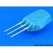 Set of 9 pcs 460 mm barrels for ships Richelieu, Jean Bart, 1/700 -...