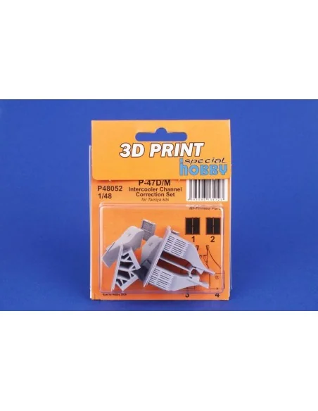 P-47D/M Intercooler Channel Correction Set for Tamiya, 1/48 - CMK 1...